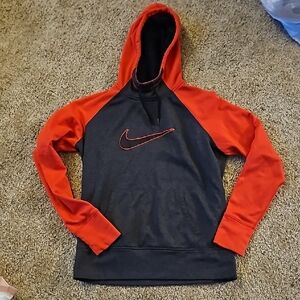 Nike Red and Gray Hoodie